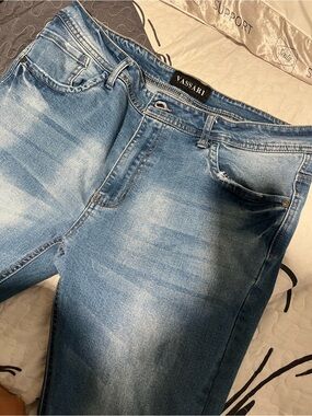 Men's Slim Straight Medium Blue Jeans